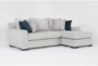 Delano Ash Sofa With Reversible Chaise - Signature