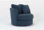 Delano Ash Swivel 40" Velvet Chair - Side