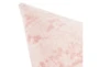 22X22 Crystal Pink Textured Chenille Throw Pillow - Detail