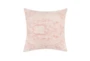 22X22 Crystal Pink Textured Chenille Throw Pillow - Signature