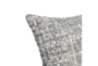 22X22 Blue Slate Boucle Throw Pillow - Detail