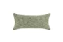 14X26 Cedar Green Marled Textured Woven Lumbar Throw Pillow - Signature