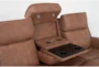 Zachary 88" Zero Gravity Reclining Sofa with Power Headrest, Dropdown Tray, & USB - Detail