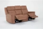 Zachary 88" Zero Gravity Reclining Sofa with Power Headrest, Dropdown Tray, & USB - Side