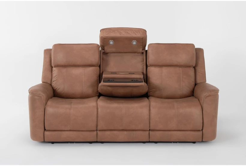 Zachary 88" Zero Gravity Reclining Sofa with Power Headrest, Dropdown Tray, & USB - 360