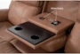 Zachary 88" Zero Gravity Reclining Sofa with Power Headrest, Dropdown Tray, Heat, Massage & USB - Detail