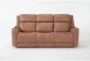 Zachary 88" Zero Gravity Reclining Sofa with Power Headrest, Dropdown Tray, Heat, Massage & USB - Front