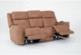 Zachary 88" Zero Gravity Reclining Sofa with Power Headrest, Dropdown Tray, Heat, Massage & USB - Side