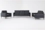 Grayson Leather 3 Piece Living Room Set - Signature