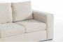 Sebastian Cream 111" 2 Piece Convertible Sleeper Sectional with Left Arm Facing Storage Chaise - Detail