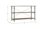 Nira Console Table with Shelves - Detail