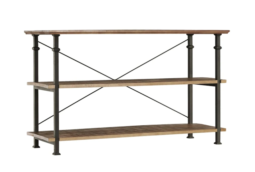 Nira Console Table with Shelves - 360