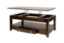 Row Lift-Top Storage Coffee Table With Wheels - Signature