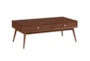 Leslie Mid-Century Coffee Table with Drawers - Signature