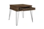 Pino End Table with Drawer and Hairpin Legs - Detail