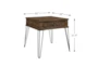 Pino End Table with Drawer and Hairpin Legs - Detail