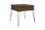 Pino End Table with Drawer and Hairpin Legs - Signature