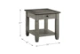 Every Two Tone Brown/Grey End Table - Detail