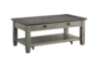 Every Two Tone Brown/Grey Storage Coffee Table With Wheels - Signature