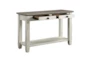 Every Two Tone Brown/White Console Table - Detail
