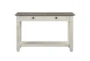 Every Two Tone Brown/White Console Table - Front