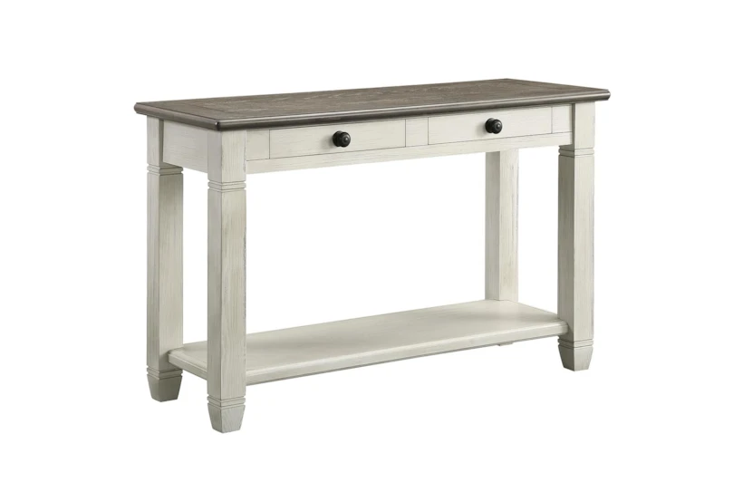 Every Two Tone Brown/White Console Table - 360
