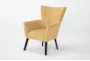 Julinha Marigold Wingback Accent Arm Chair - Side
