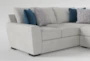 Delano Ash Grey 125" 2 Piece Sectional With Right Arm Facing Sofa - Detail