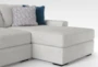Delano Ash Grey 169" 3 Piece Sectional With Double Chaise - Detail