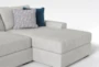 Delano Ash Grey 125" 2 Piece Sectional With Right Arm Facing Chaise - Detail