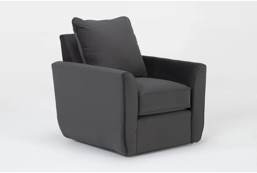 Delano Pearl 32" Velvet Swivel Accent Chair - 360