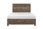 Barret Brown Full Wood Panel Bed - Front