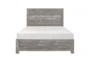 Barret Grey Queen Wood Panel Bed - Front
