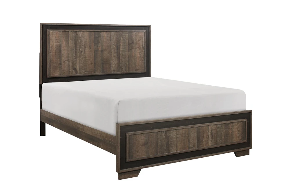 Angus Queen Wood Panel Bed