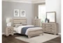 Declan Natural Full Wood Panel Bed - Room