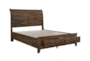Callum California King Wood Platform Bed With Storage - Detail