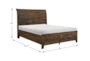 Callum California King Wood Platform Bed With Storage - Detail