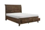 Callum King Wood Platform Bed With Storage - Detail