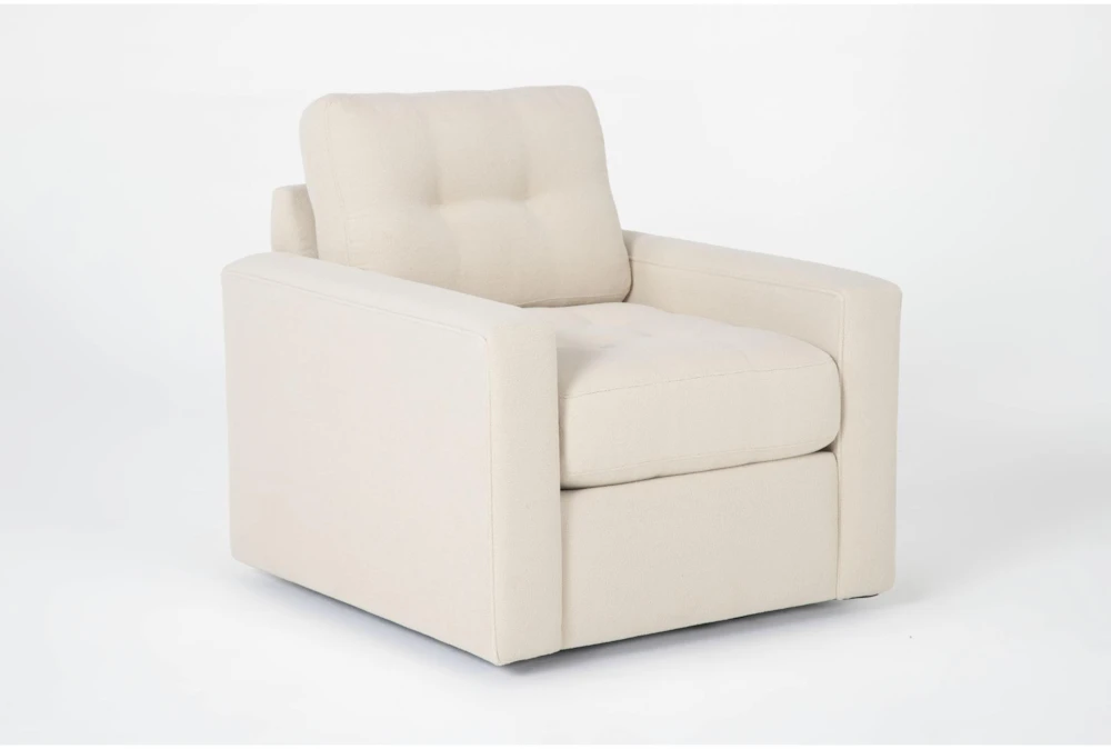 Switch Porcelain Microfiber 34" Swivel Accent Chair