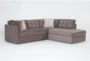 Switch Charcoal 94" 2 Piece Sectional With Right Facing Bumper Chaise - Signature