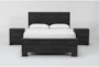 Derrie Black King 3 Piece Bedroom Set With 2 2 Drawer Nightstands - Signature