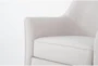 Samira Bone Swivel Glider Accent Arm Chair - Detail