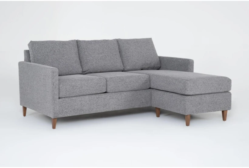 Santana Graphite Sofa with Reversible Chaise - 360