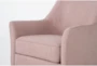 Samira Blush Swivel Glider Accent Arm Chair - Detail