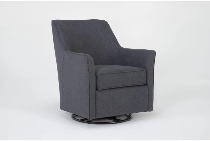 Samira Slate Swivel Glider Accent Arm Chair - 360