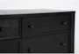 Austen Black 9-Drawer Dresser/Mirror - Detail