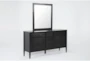 Austen Black 9-Drawer Dresser/Mirror - Side