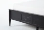 Austen Black King Wood & Upholstered Panel Bed With Side Storage - Detail