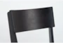 Austen Black Dining Chair With Upholstered Seat - Detail