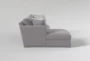 Pierson Grey Chenille 109" 2 Piece Sectional With Left Arm Facing Chaise - Side